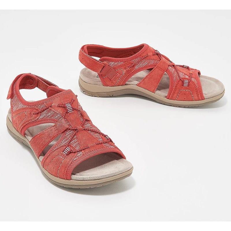 Lively® Kleidung Rot / 35 Komfortable Sandalen für Damen